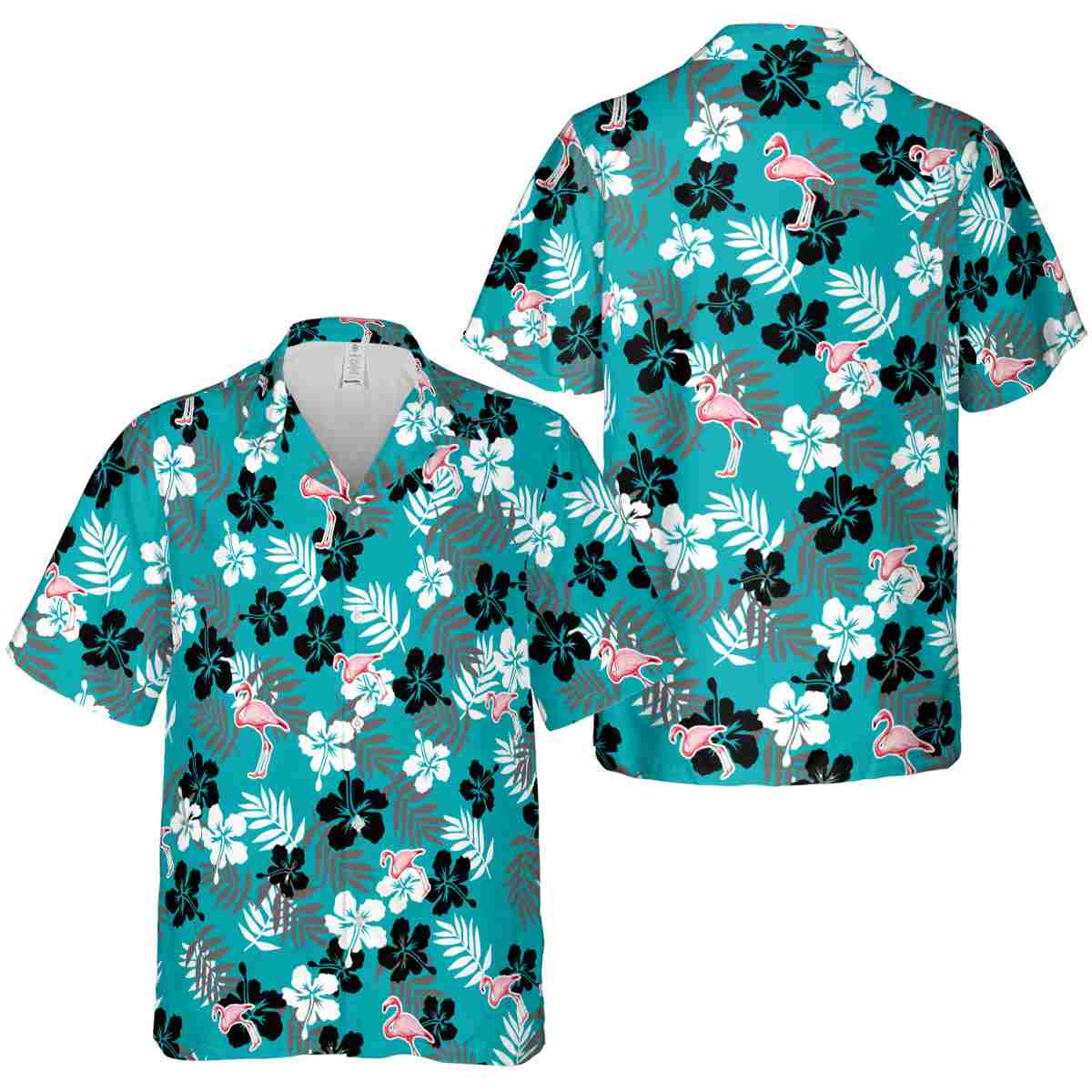 Flamingo Leafy Hibiscus Hawaiian Shirt Premium grade Flamingo Leafy Hibiscus Hawaiian Shirt Premium grade