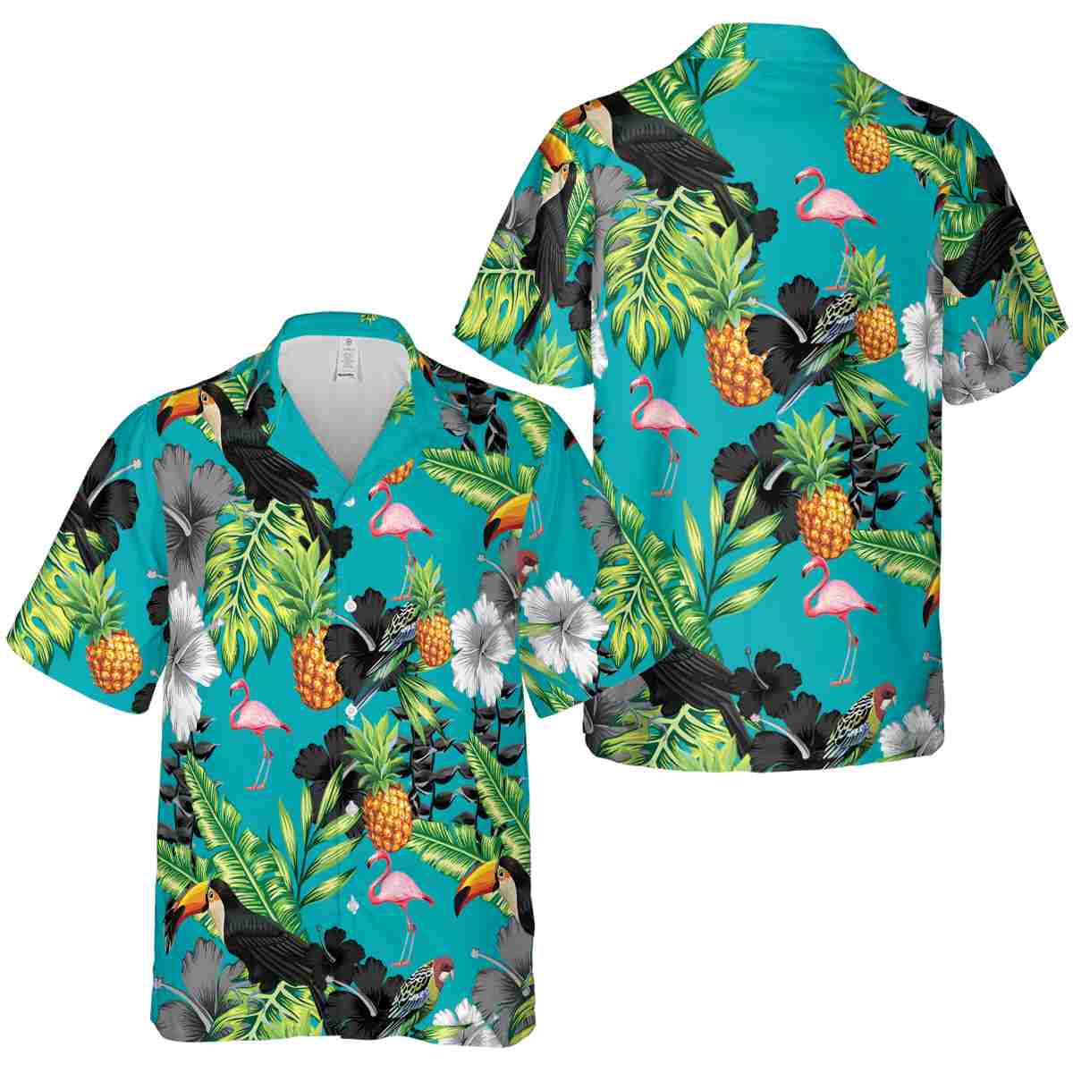 Flamingo Leafy Toucan Hawaiian Shirt Premium grade Flamingo Leafy Toucan Hawaiian Shirt Premium grade