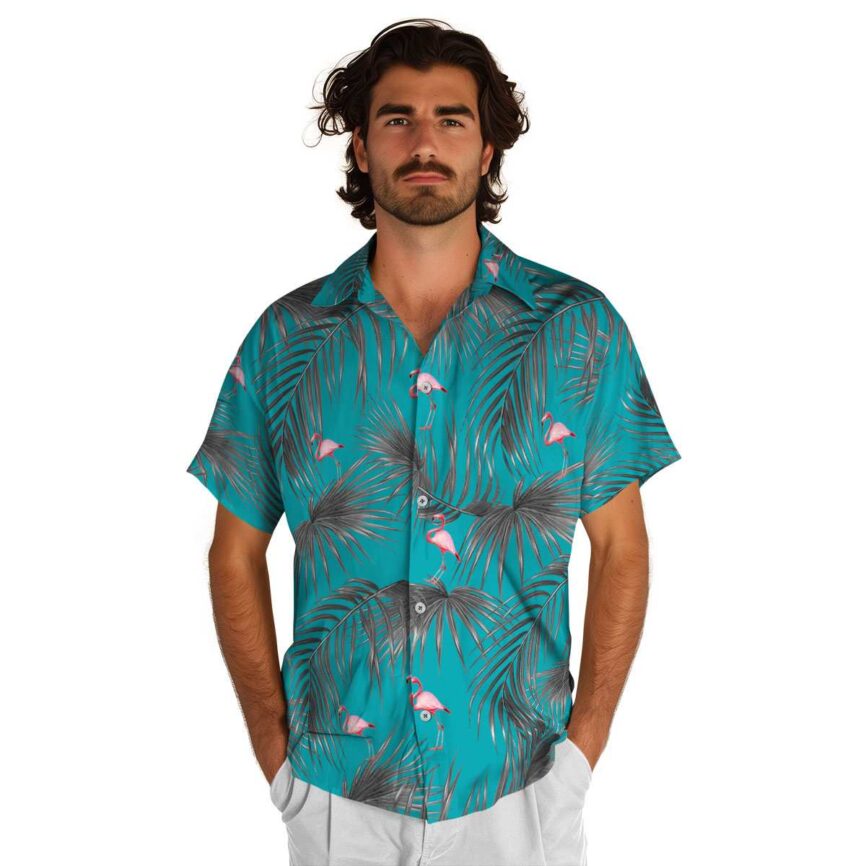 Flamingo Palm Frond Hawaiian Shirt New Arrival