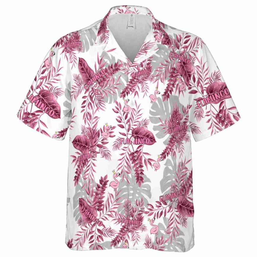 Flamingo Tropical Fronds Hawaiian Shirt Fashion forward