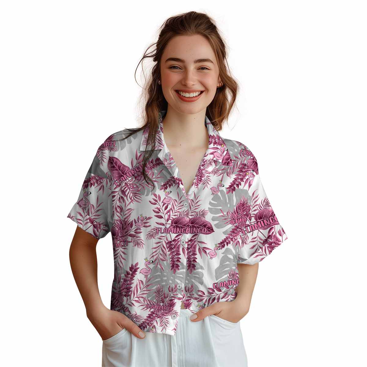 Flamingo Tropical Fronds Hawaiian Shirt Top rated Flamingo Tropical Fronds Hawaiian Shirt Top rated