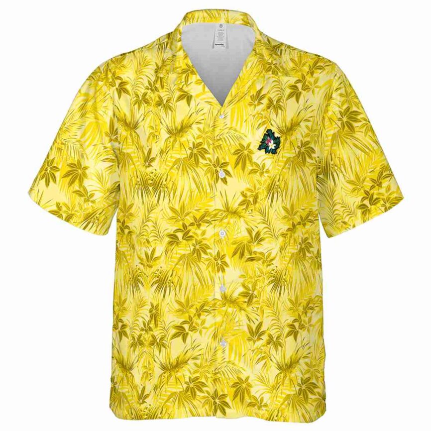 Floral Foliage Print Hawaiian Shirt Fashion forward