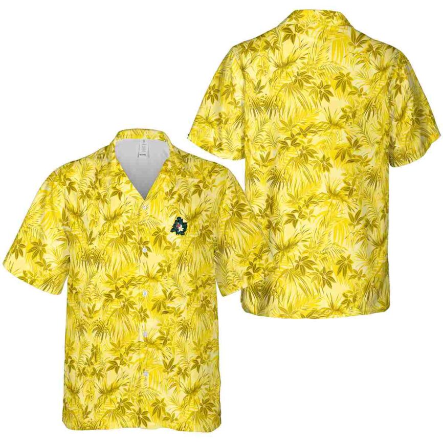 Floral Foliage Print Hawaiian Shirt Premium grade