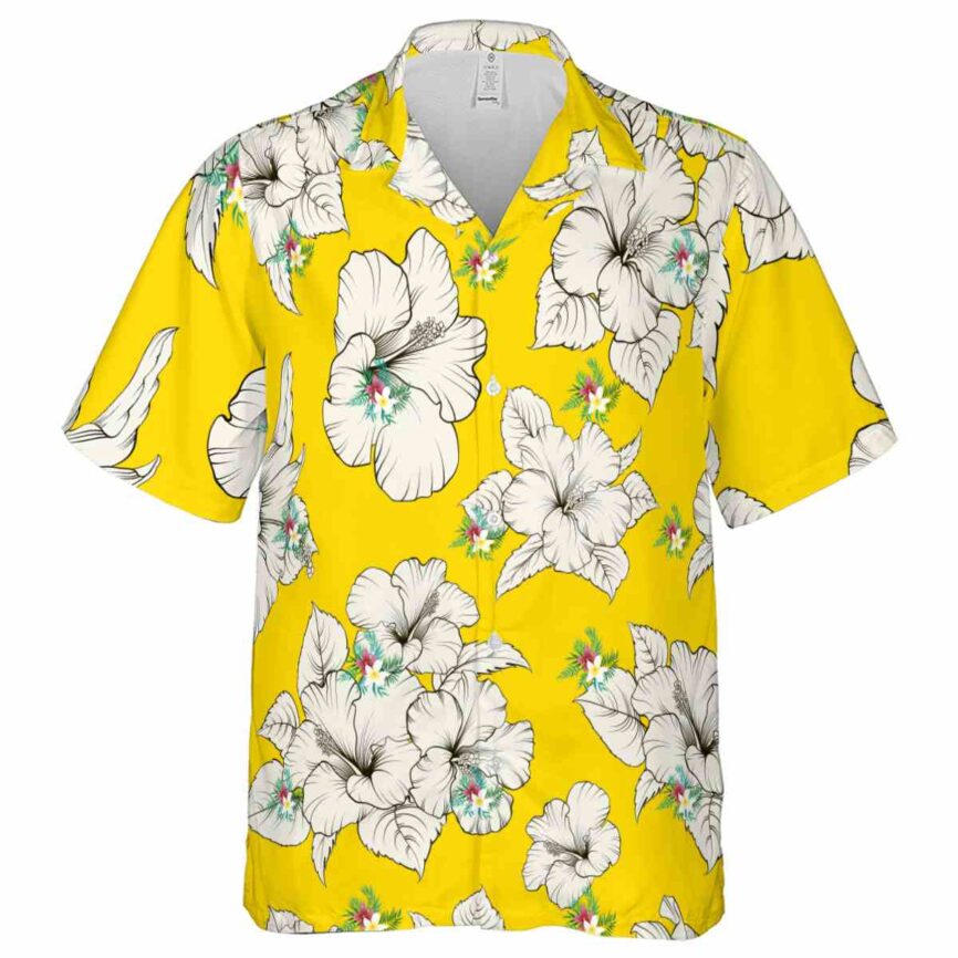 Floral Hibiscus Flower Hawaiian Shirt Fashion forward