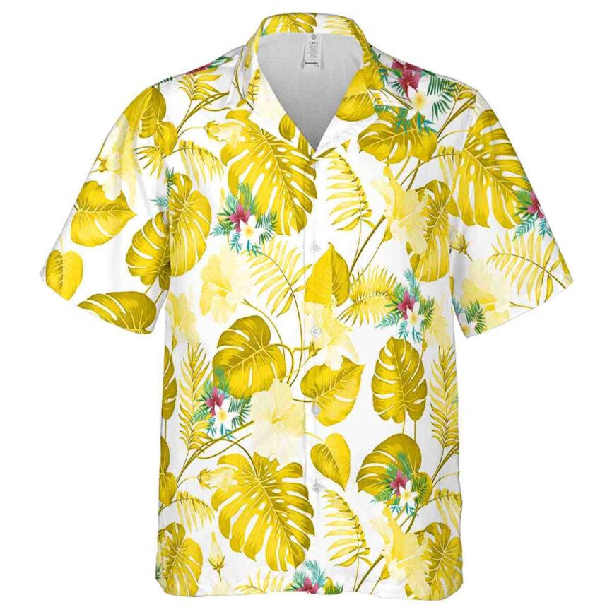 Floral Leaf Pattern Hawaiian Shirt Fashion forward