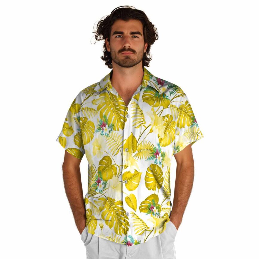 Floral Leaf Pattern Hawaiian Shirt New Arrival