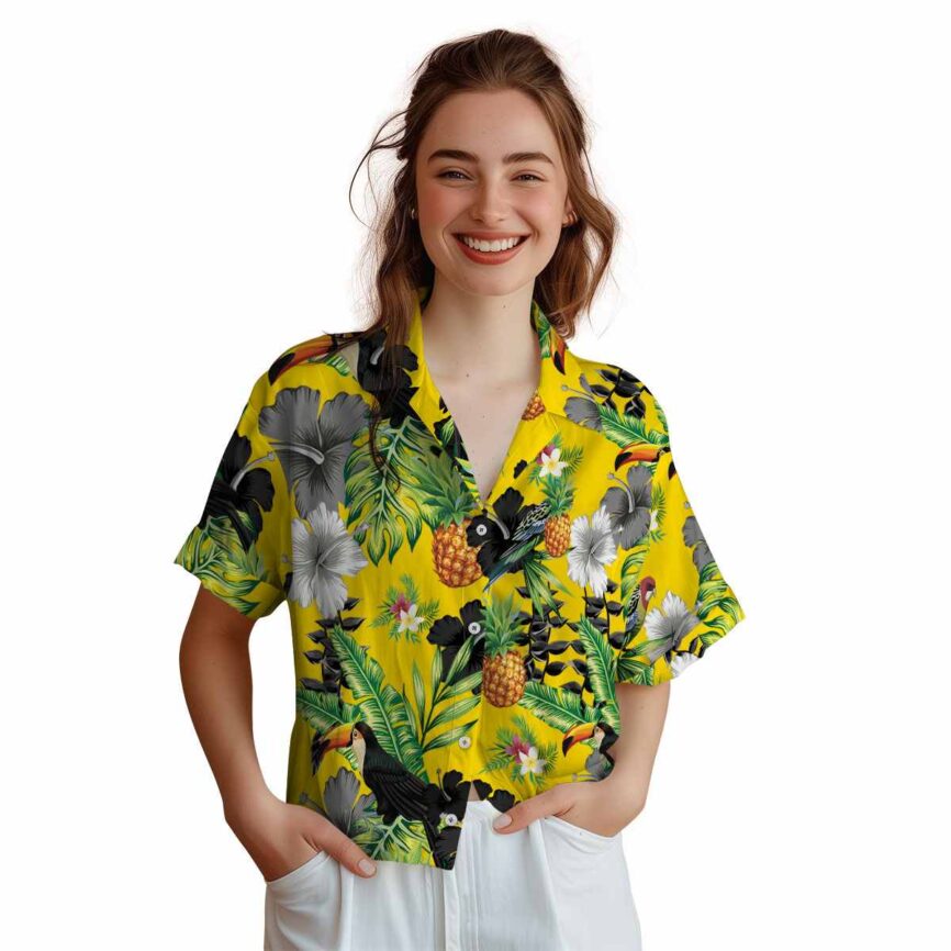Floral Leafy Toucan Hawaiian Shirt Top rated
