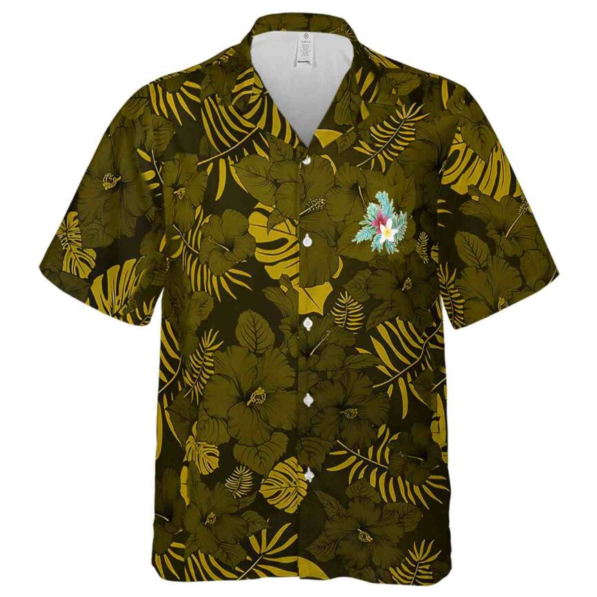 Floral Monochrome Floral Hawaiian Shirt Fashion forward