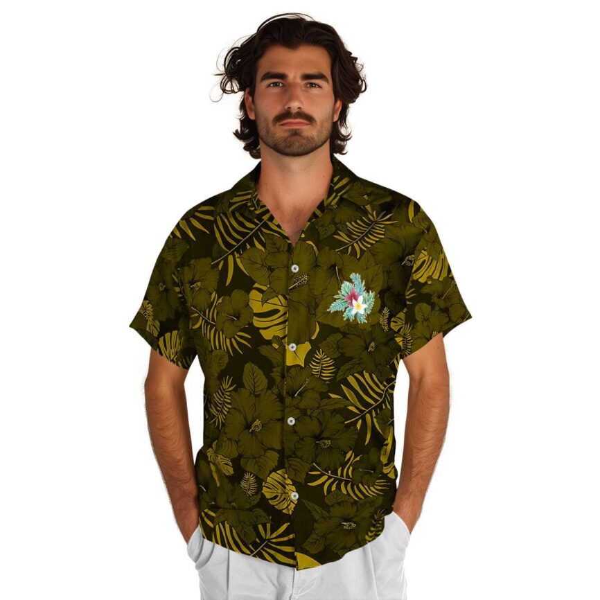 Floral Monochrome Floral Hawaiian Shirt New Arrival