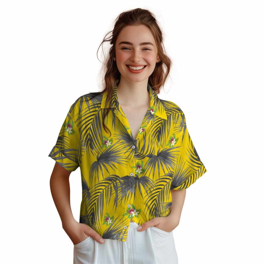 Floral Palm Frond Hawaiian Shirt Top rated