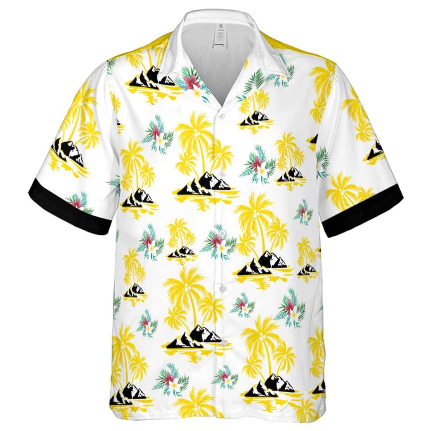 Floral Palm Island Graphic Hawaiian Shirt Fashion forward