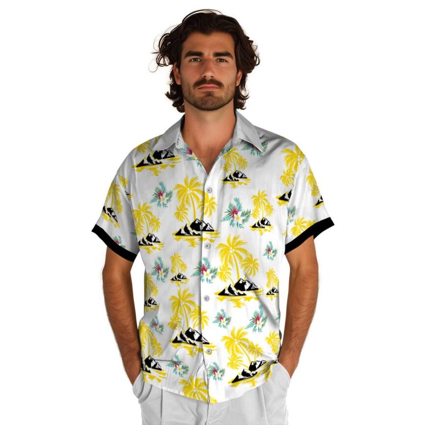 Floral Palm Island Graphic Hawaiian Shirt New Arrival