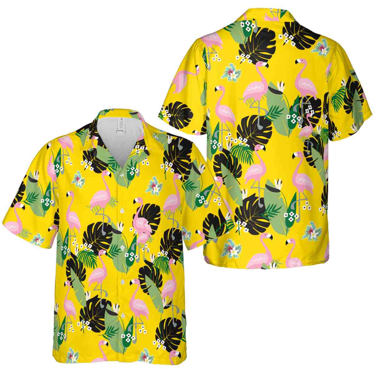 Floral Tropical Flamingo Hawaiian Shirt Premium grade Floral Tropical Flamingo Hawaiian Shirt Premium grade