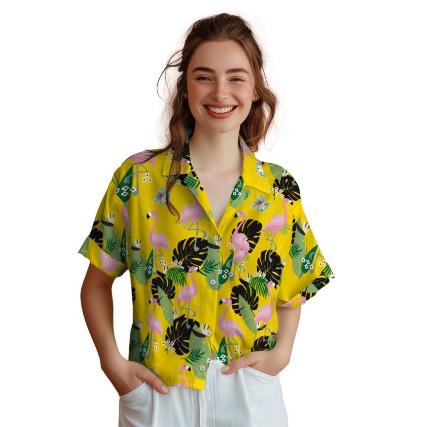 Floral Tropical Flamingo Hawaiian Shirt Top rated