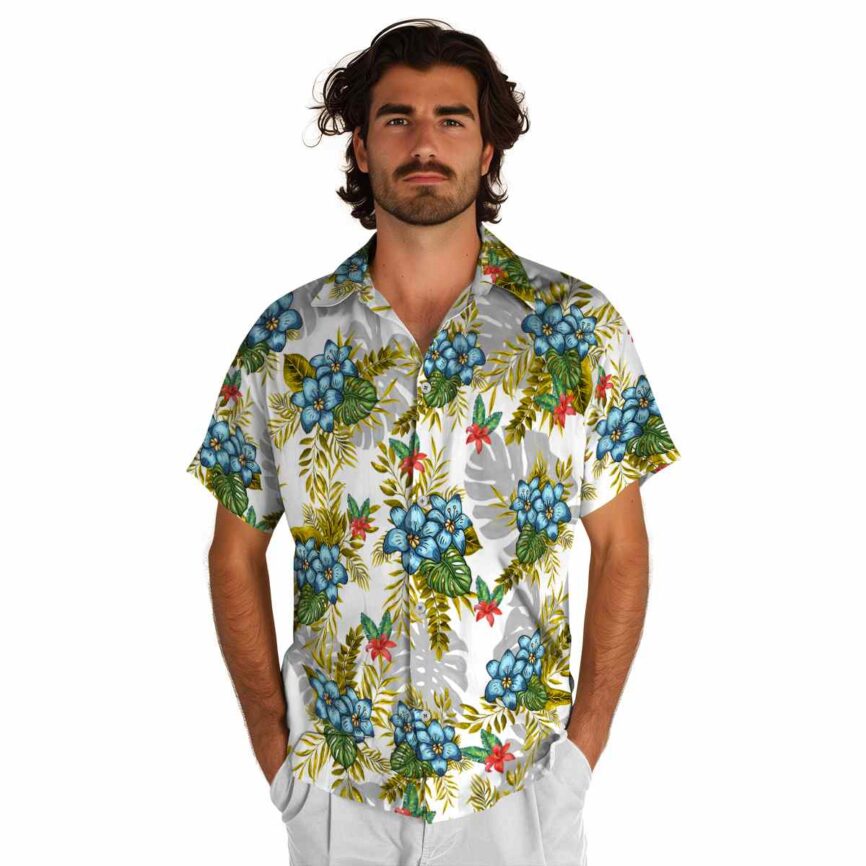 Floral Tropical Fronds Hawaiian Shirt New Arrival