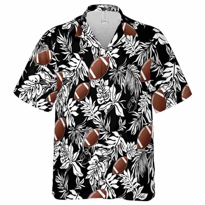 Football Bold Foliage Hawaiian Shirt Fashion forward