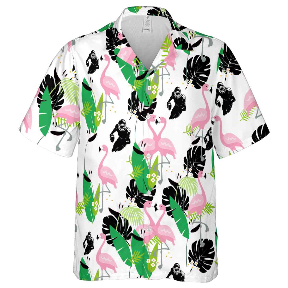 Football Flamingo Leaf Hawaiian Shirt Fashion forward Football Flamingo Leaf Hawaiian Shirt Fashion forward