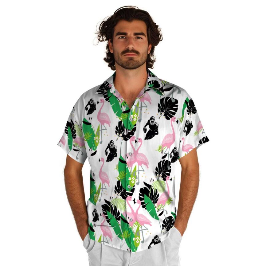 Football Flamingo Leaf Hawaiian Shirt New Arrival