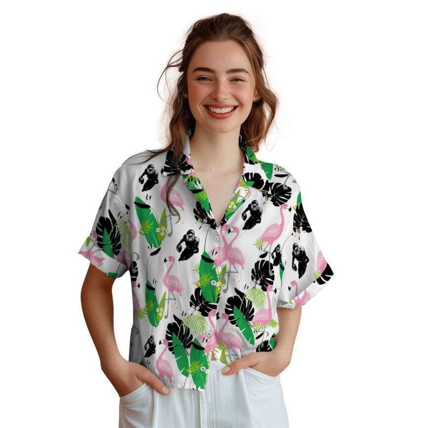 Football Flamingo Leaf Hawaiian Shirt Top rated