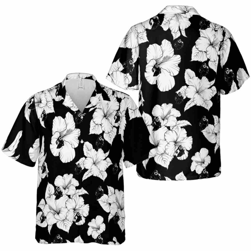 Football Hibiscus Flower Hawaiian Shirt Premium grade