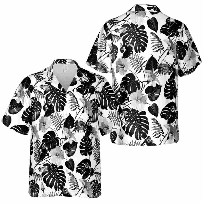 Football Leaf Pattern Hawaiian Shirt Premium grade