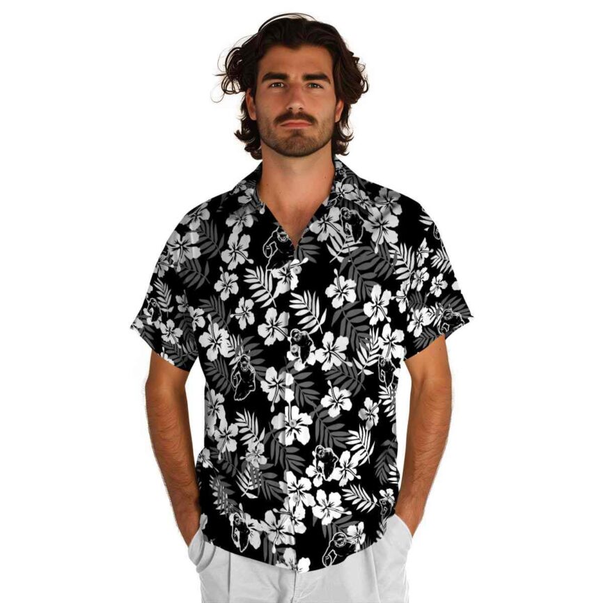 Football Leafy Hibiscus Hawaiian Shirt New Arrival