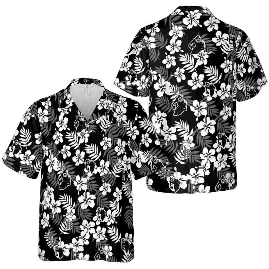 Football Leafy Hibiscus Hawaiian Shirt Premium grade