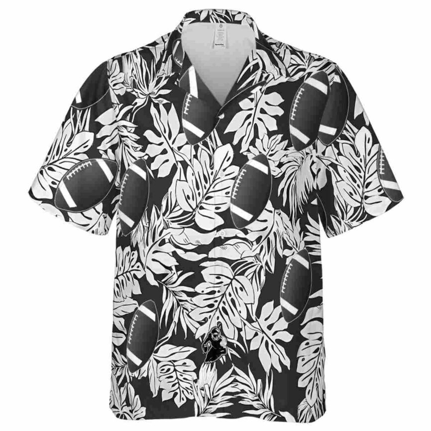 Football Monstera Foliage Hawaiian Shirt Fashion forward
