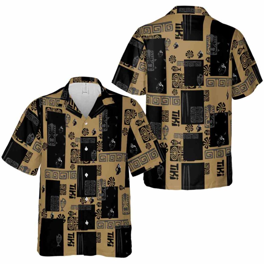 Football Tiki Motifs Hawaiian Shirt Premium grade