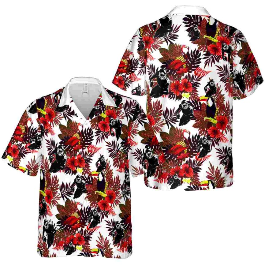 Football Tropical Bird Hawaiian Shirt Premium grade