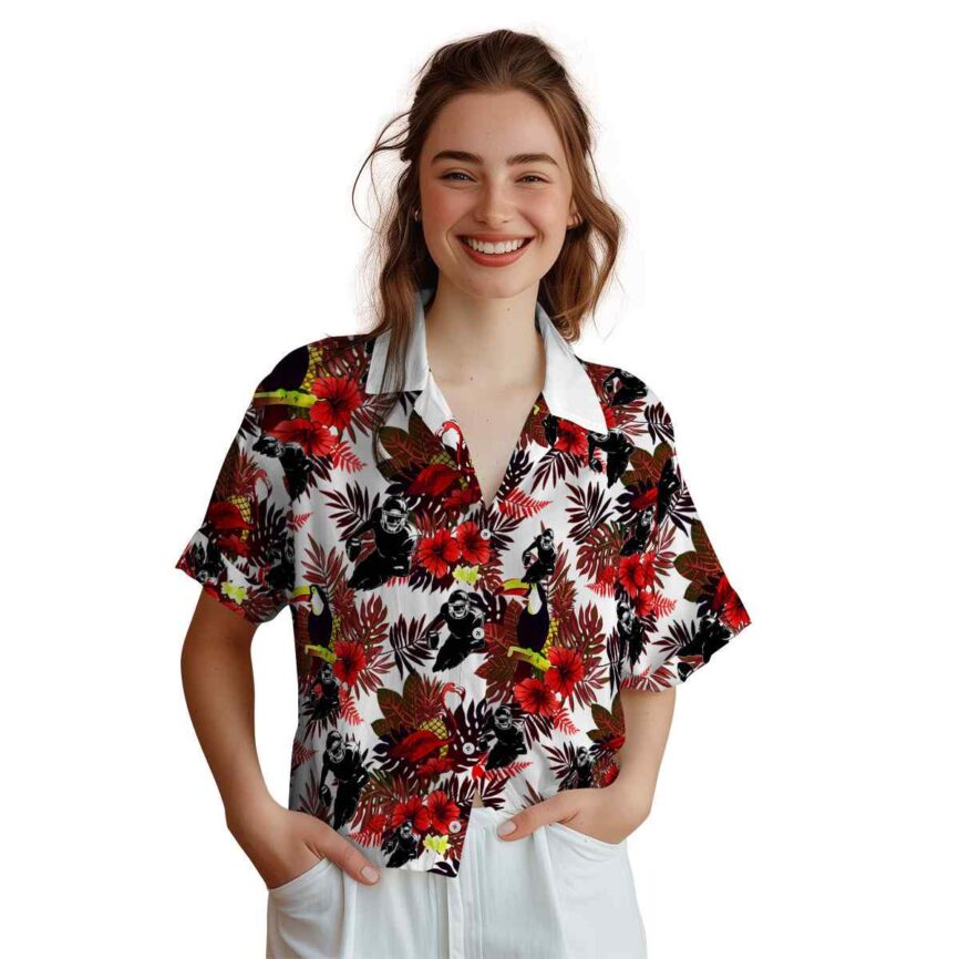 Football Tropical Bird Hawaiian Shirt Top rated