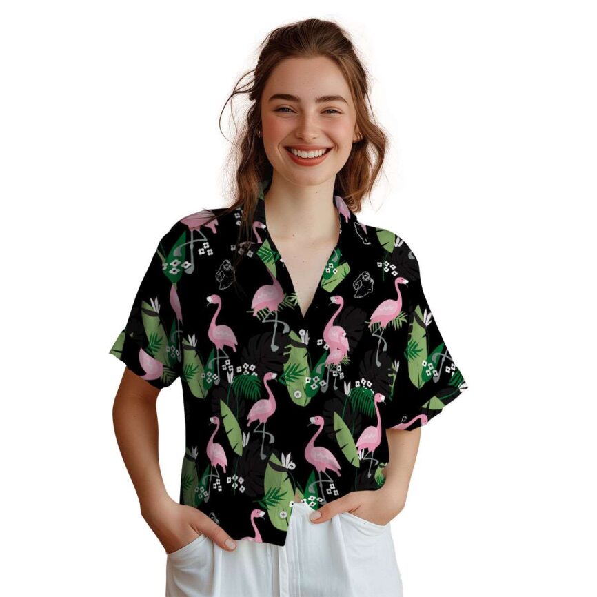Football Tropical Flamingo Hawaiian Shirt Top rated