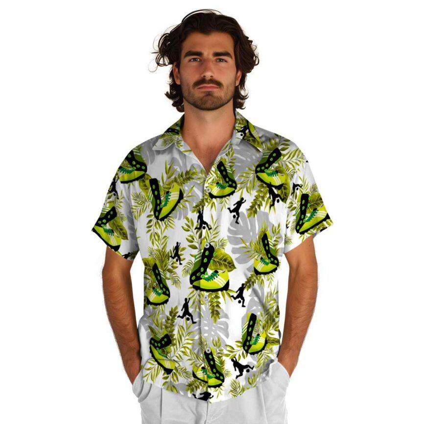 Football Tropical Fronds Hawaiian Shirt New Arrival