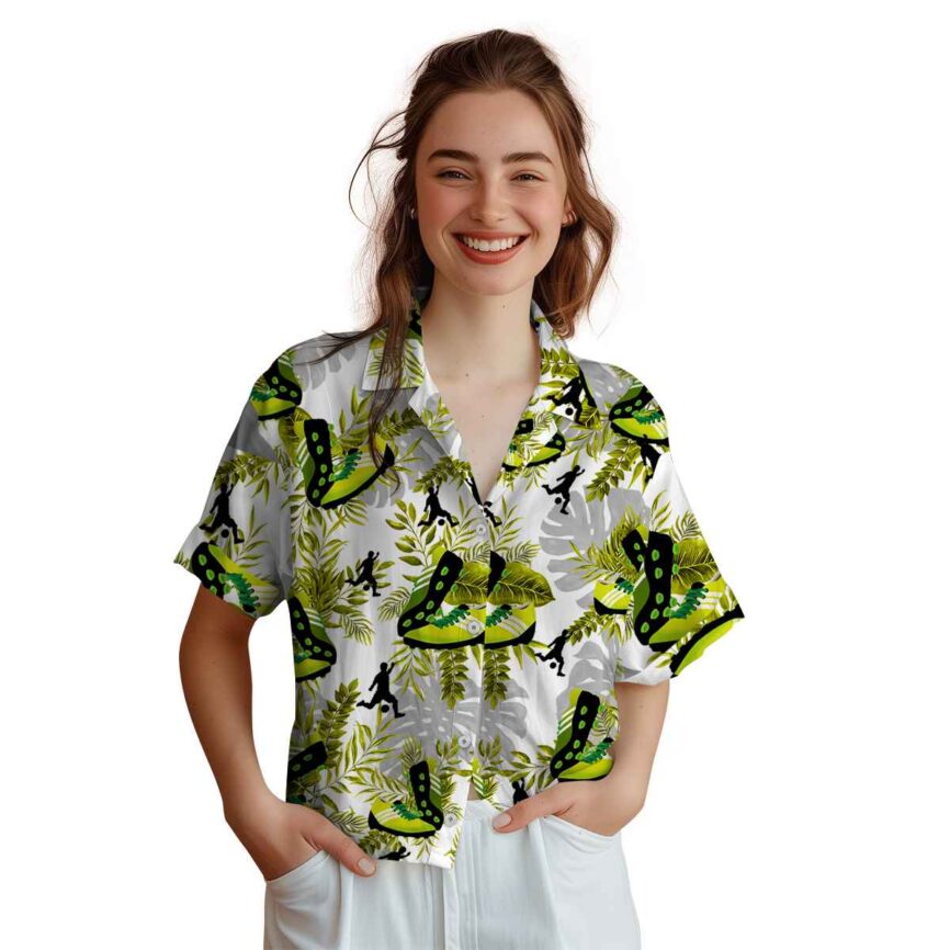 Football Tropical Fronds Hawaiian Shirt Top rated