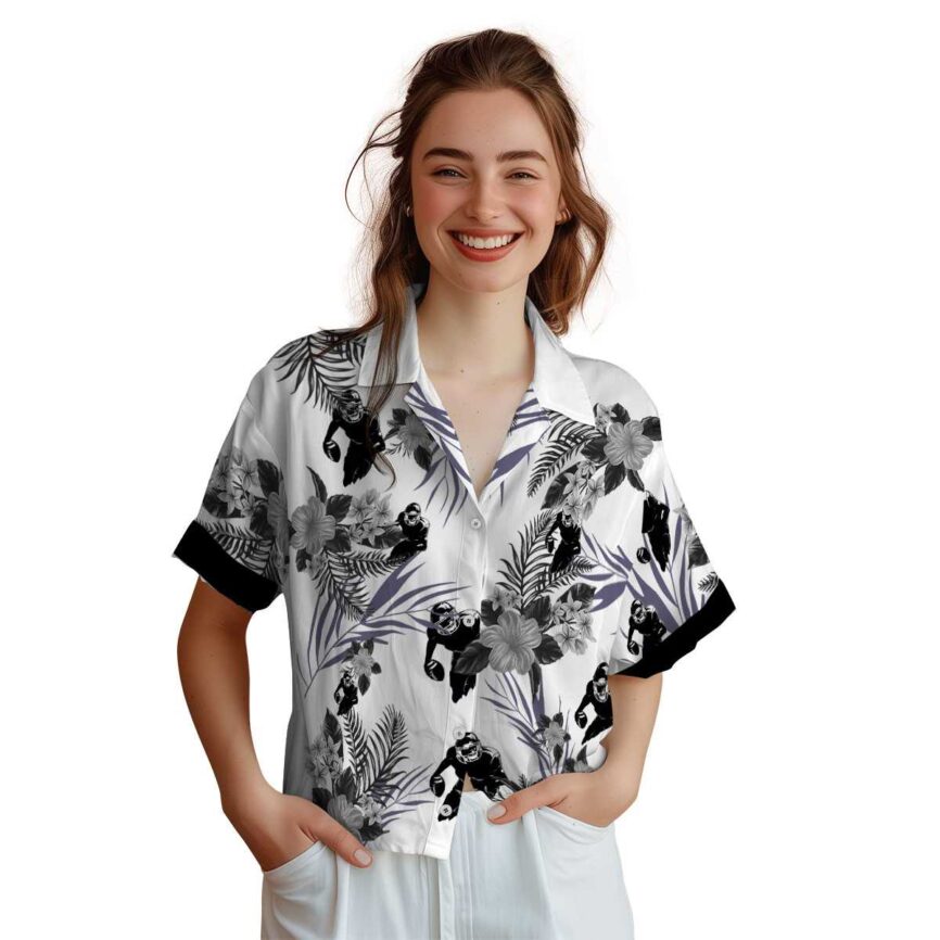 Football US Flag Floral Hawaiian Shirt Top rated