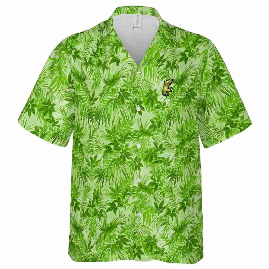 Frog Foliage Print Hawaiian Shirt Fashion forward