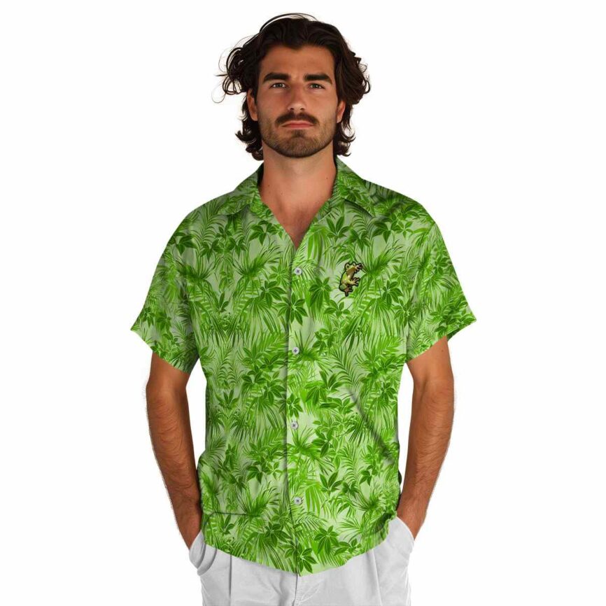 Frog Foliage Print Hawaiian Shirt New Arrival