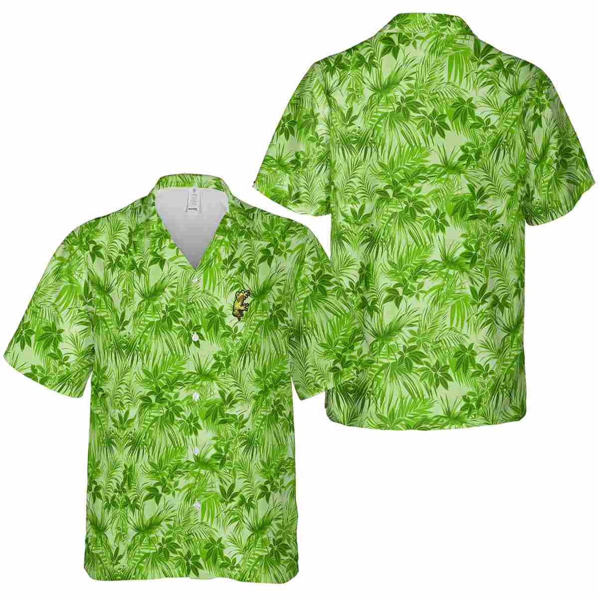 Frog Foliage Print Hawaiian Shirt Premium grade Frog Foliage Print Hawaiian Shirt Premium grade