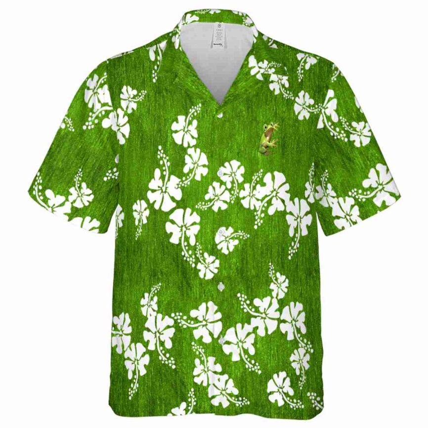 Frog Hibiscus Blossom Hawaiian Shirt Fashion forward