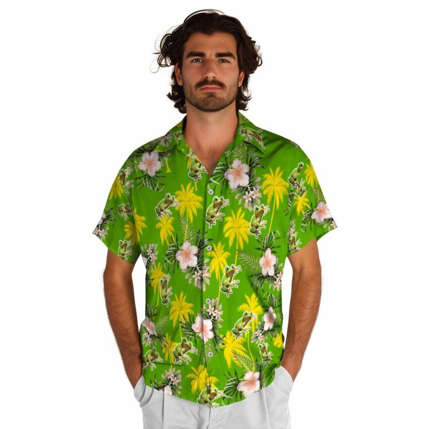 Frog Hibiscus Palm Hawaiian Shirt New Arrival