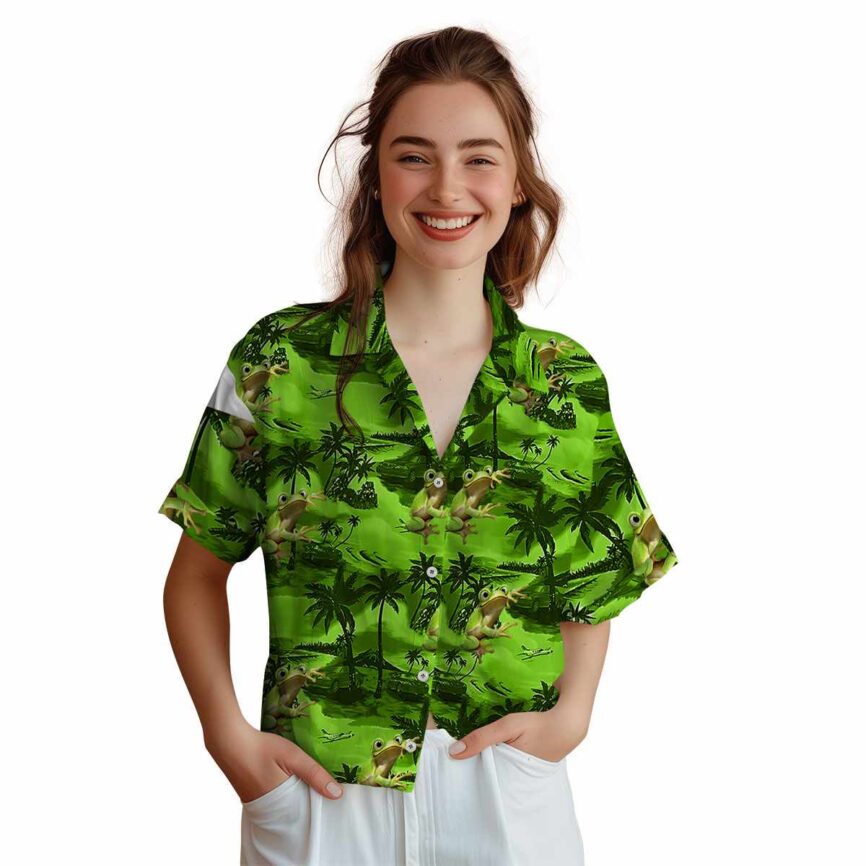 Frog Island Beach Hawaiian Shirt Top rated