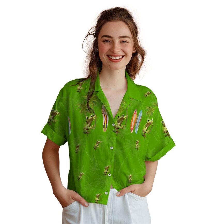 Frog Island Theme Hawaiian Shirt Top rated