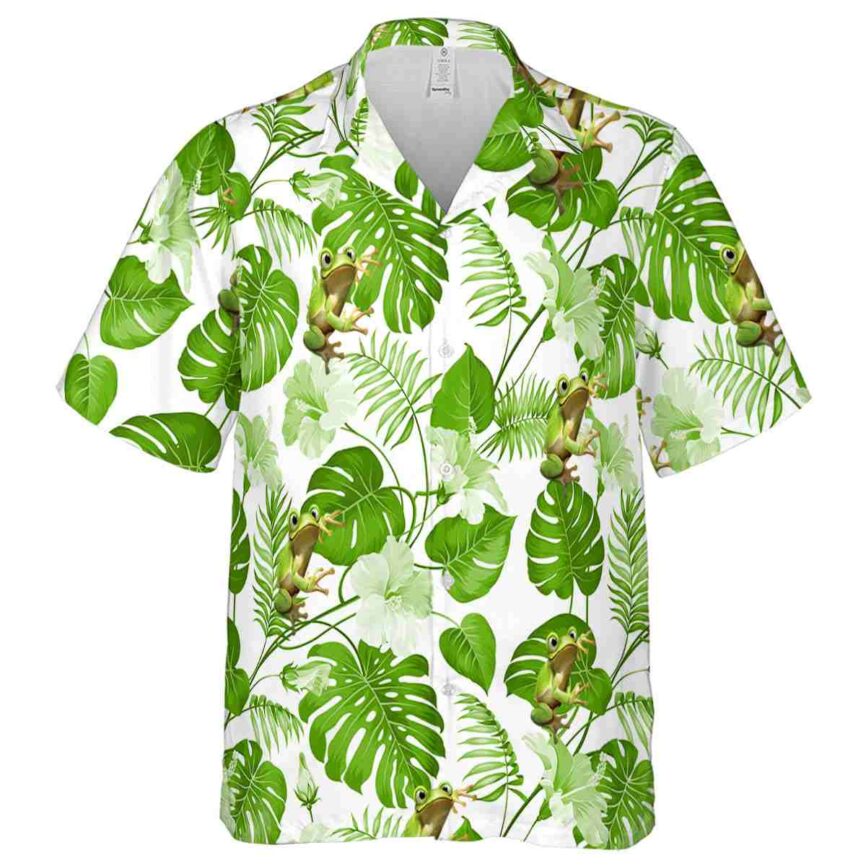 Frog Leaf Pattern Hawaiian Shirt Fashion forward