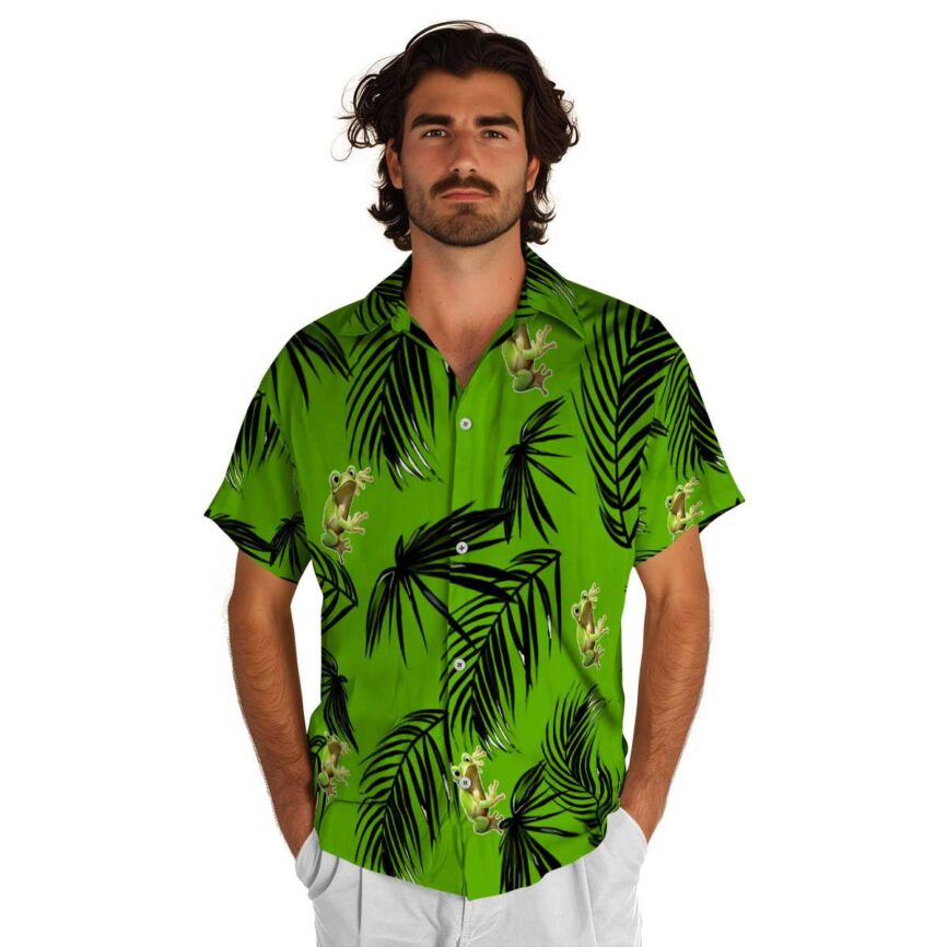 Frog Monochrome Palm Hawaiian Shirt New Arrival