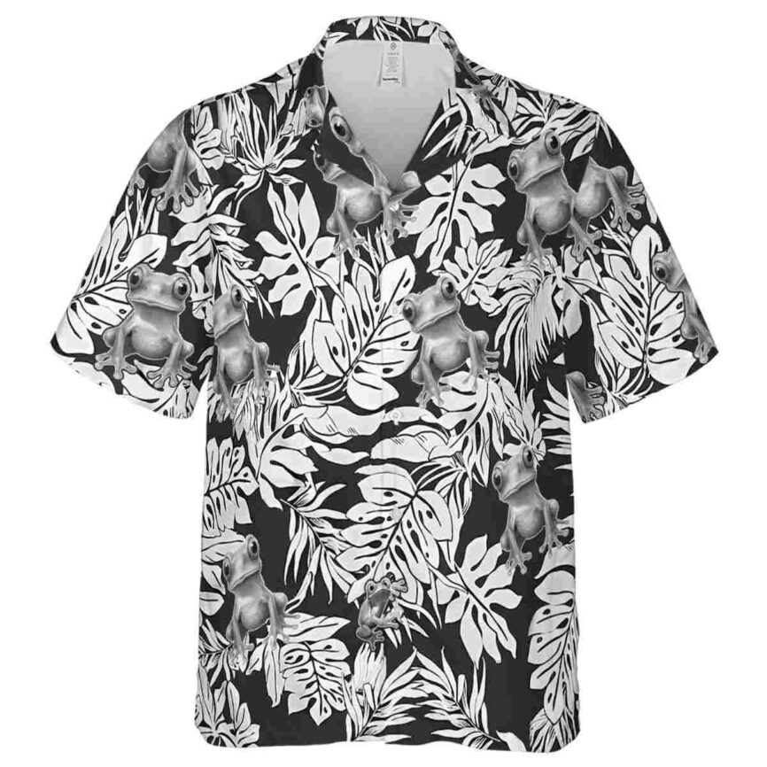 Frog Monstera Foliage Hawaiian Shirt Fashion forward