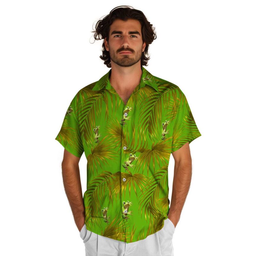 Frog Palm Frond Hawaiian Shirt New Arrival