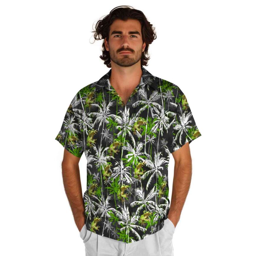 Frog Palm Themed Hawaiian Shirt New Arrival
