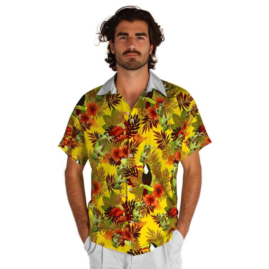 Frog Tropical Bird Hawaiian Shirt New Arrival