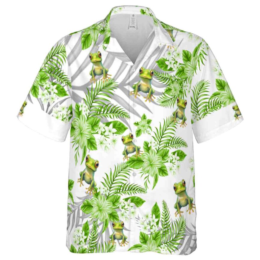 Frog Tropical Blossom Hawaiian Shirt Fashion forward