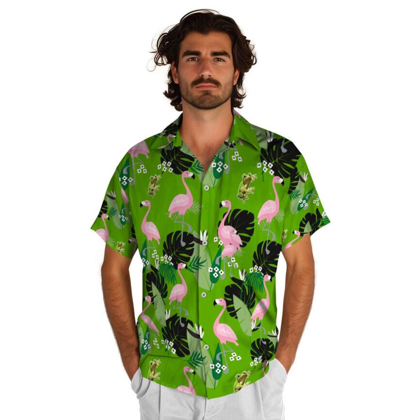 Frog Tropical Flamingo Hawaiian Shirt New Arrival